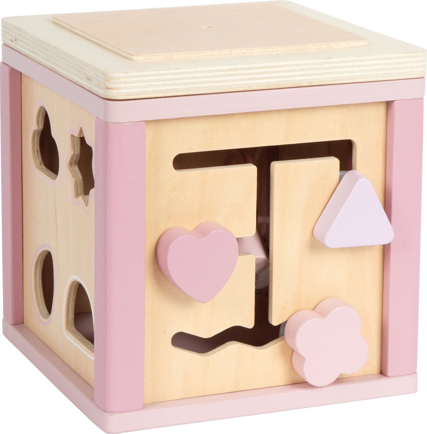Activity Cube | Pink Wooden