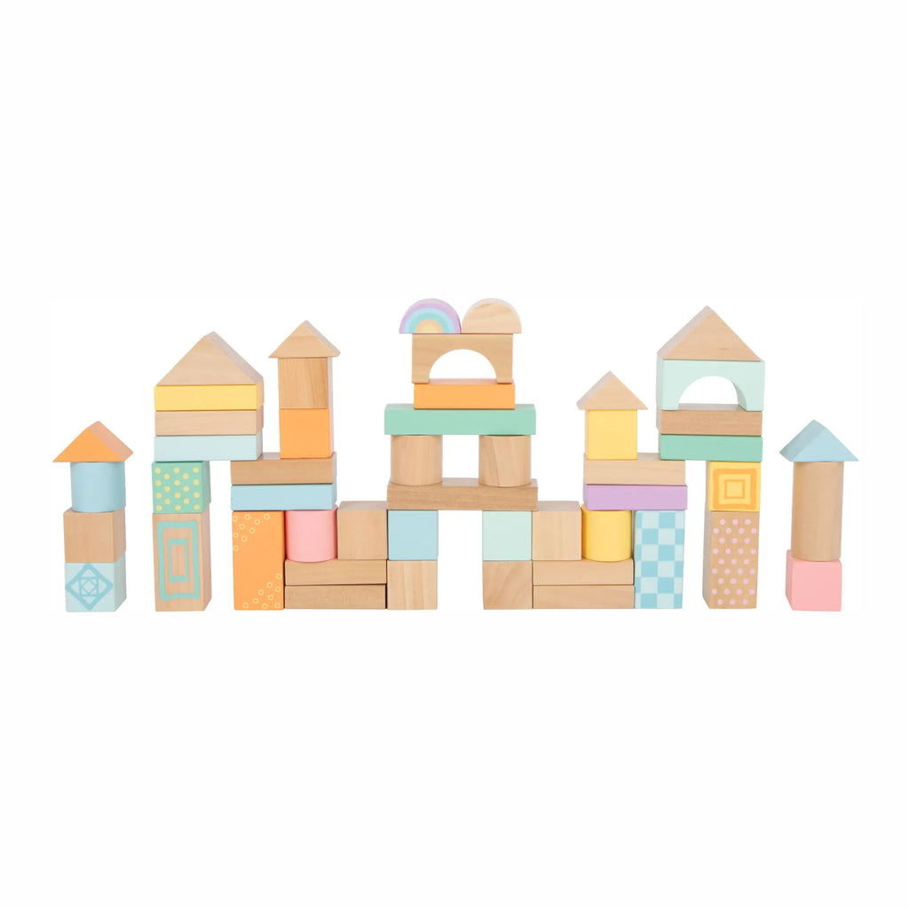 Pastel Wooden Building Blocks
