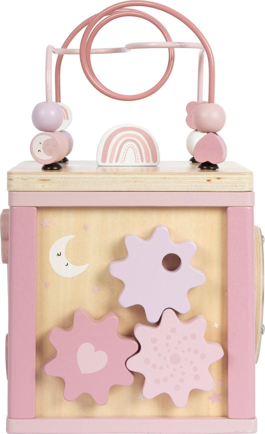 Activity Cube | Pink Wooden