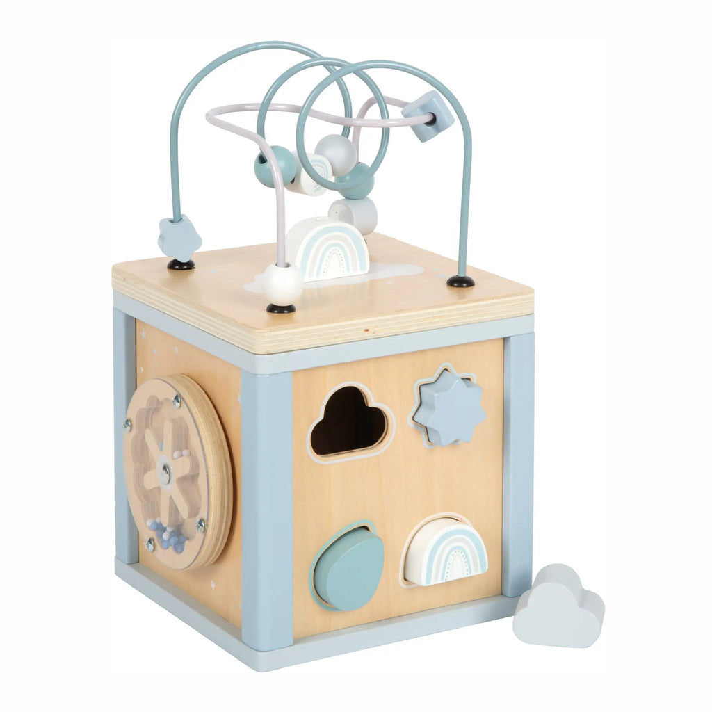 Activity Cube | Blue Wooden