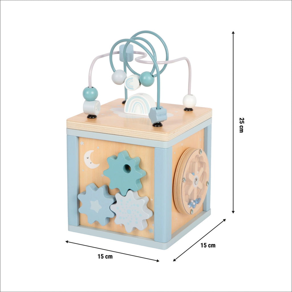 Activity Cube | Blue Wooden