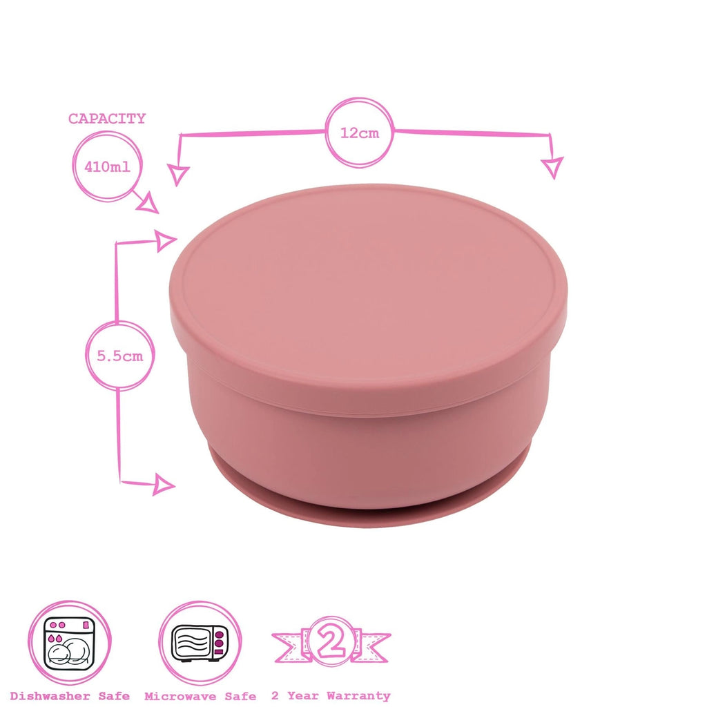 Baby Silicone Suction Bowl with Lid