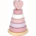 Rocking Ring Wooden Stacker | Pink