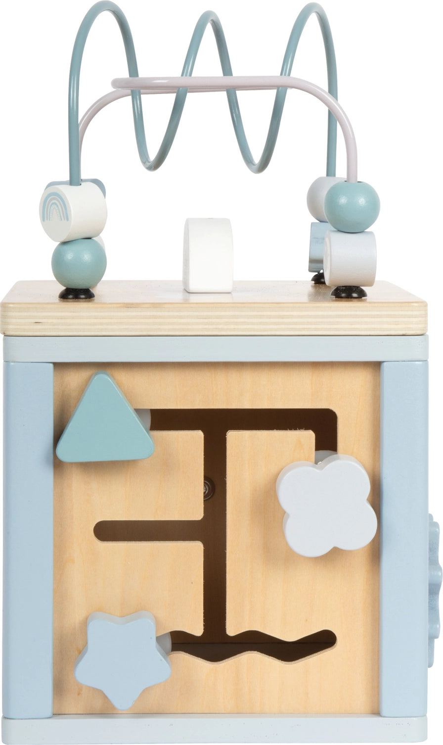 Activity Cube | Blue Wooden