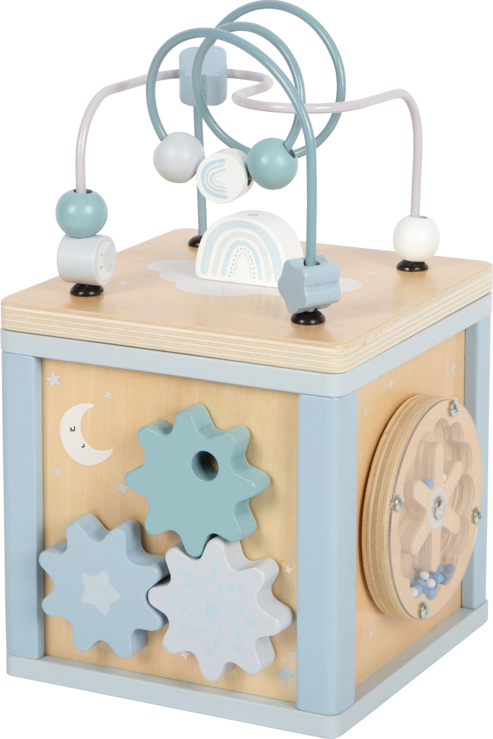 Activity Cube | Blue Wooden