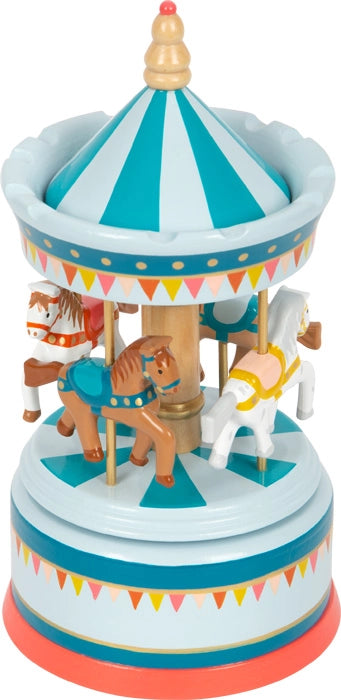 Horse Carousel Music Box | Blue