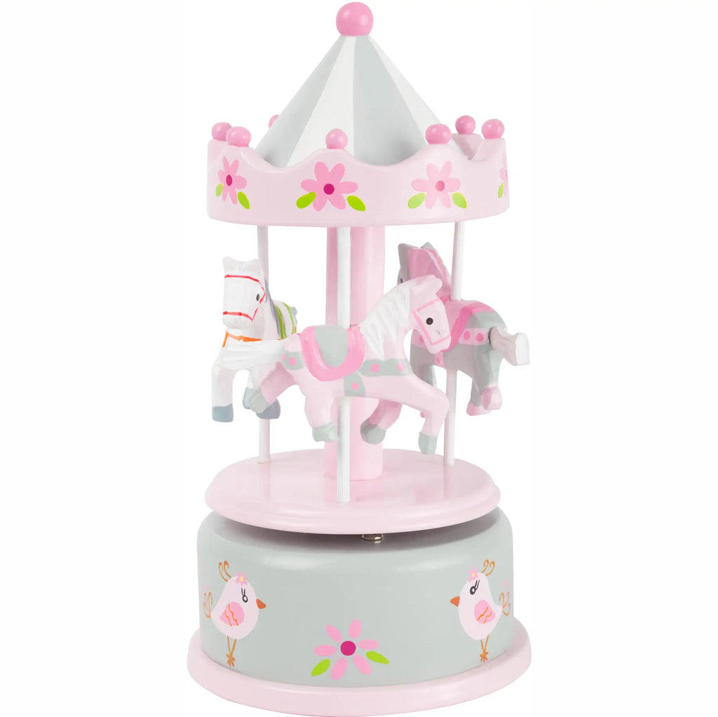Horse Carousel Music Box | Pink
