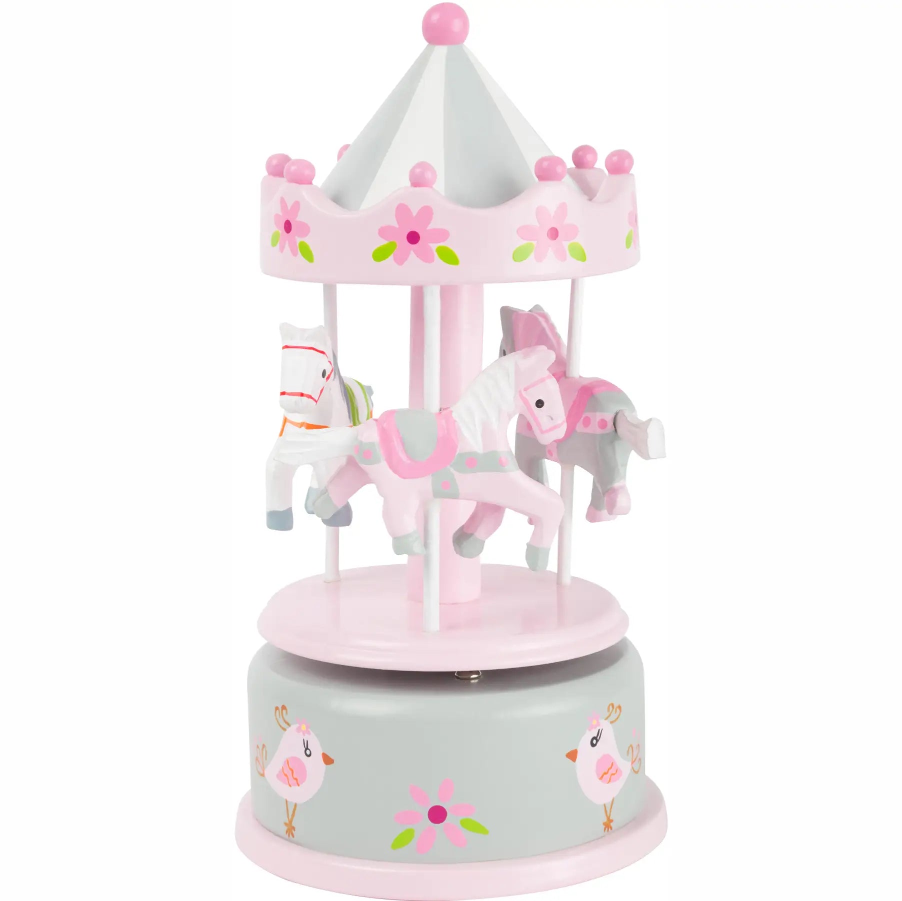 Horse Carousel Music Box | Pink