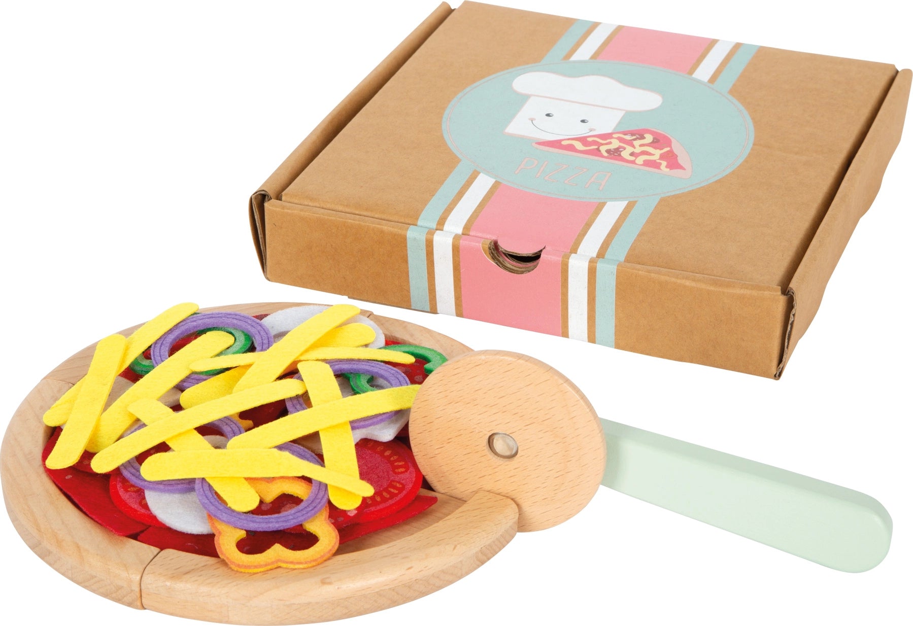 Pizza Set | With Toppings & Slice Cutter