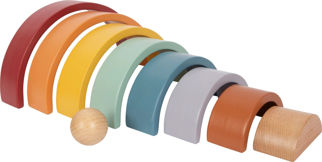 Rainbow Wooden Building Blocks