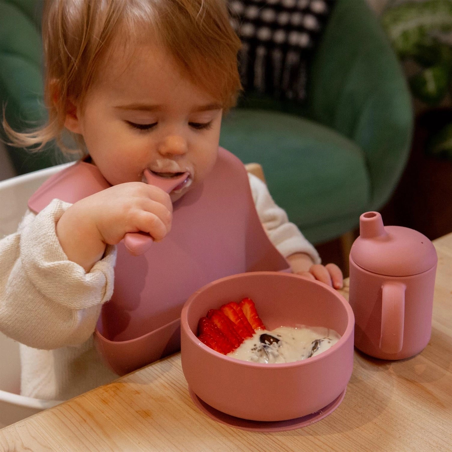 Baby Silicone Suction Bowl with Lid