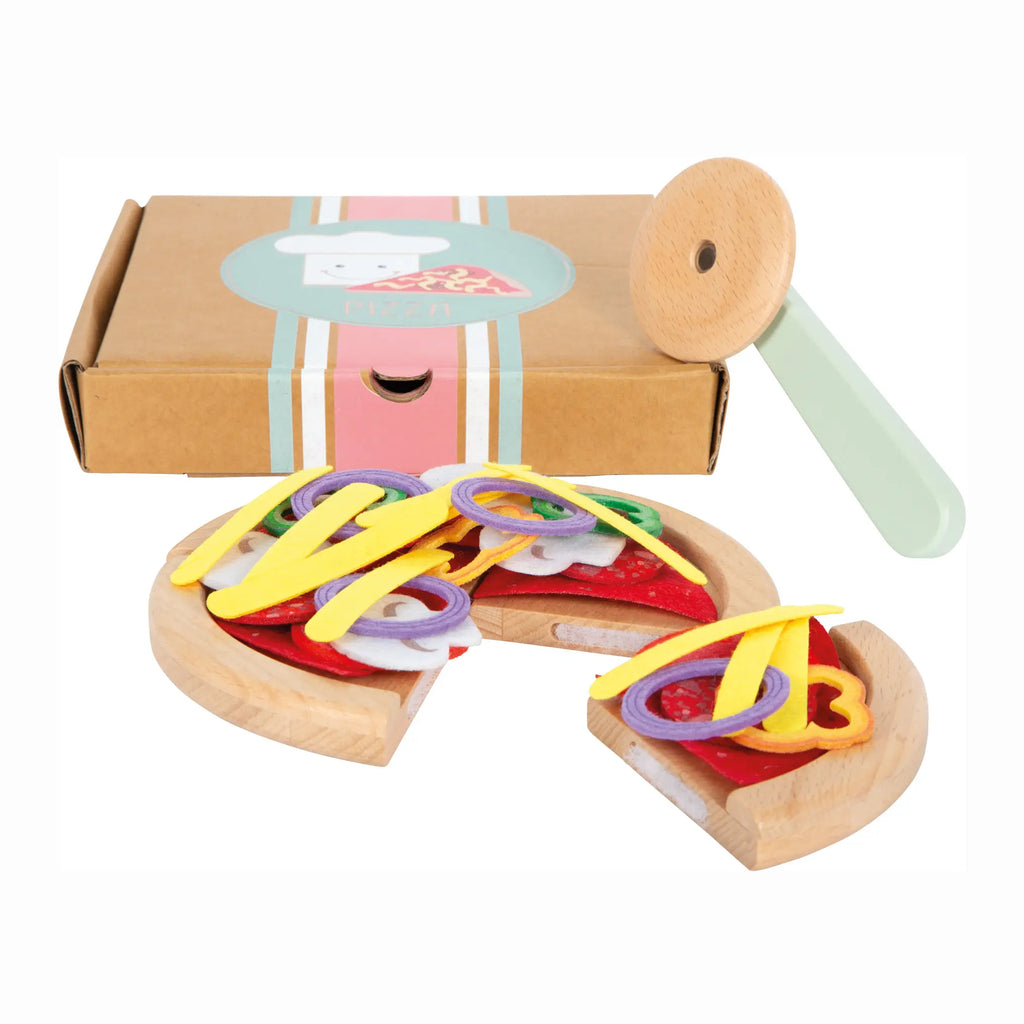 Pizza Set | With Toppings & Slice Cutter